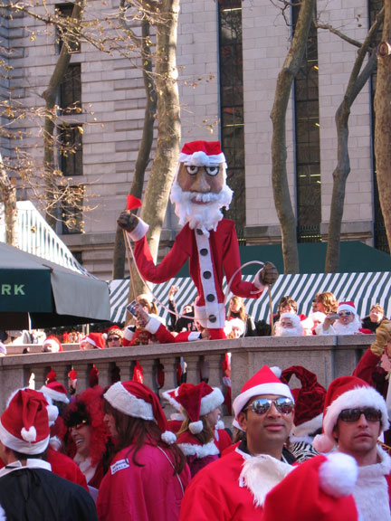 SantaCon in Bryant Park